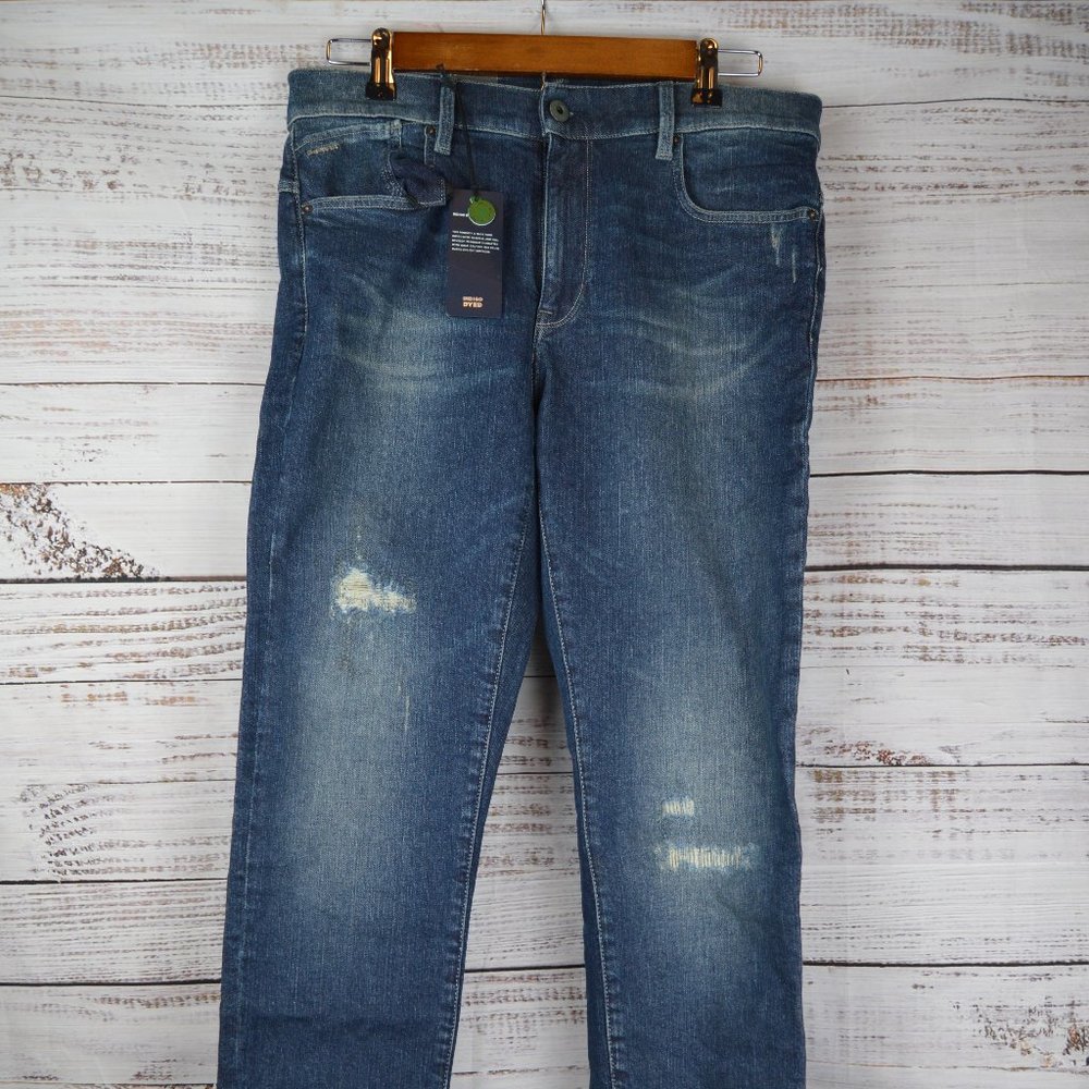 G-STAR RAW Lhana Jeans Womens 32x34 Antique Forest Blue NWT